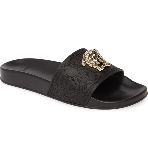 versace women slide|versace slip on sandals women's.